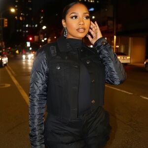 "D" BLACK DENIM JACKET